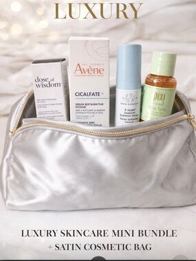 Luxury Skincare Mini Bundle + Cosmetic Bag